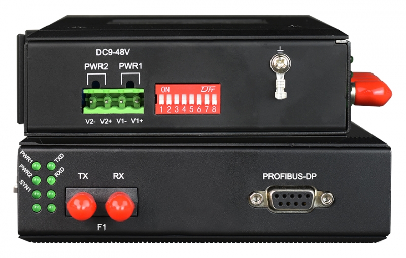 工業(yè)軌式 1路Profibus-DP光端機